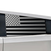 ملصقات الفينيل الخاصة بعلم الولايات المتحدة للنافذة الخلفية (قطعتان) Tesla شاحنة سايبرترك